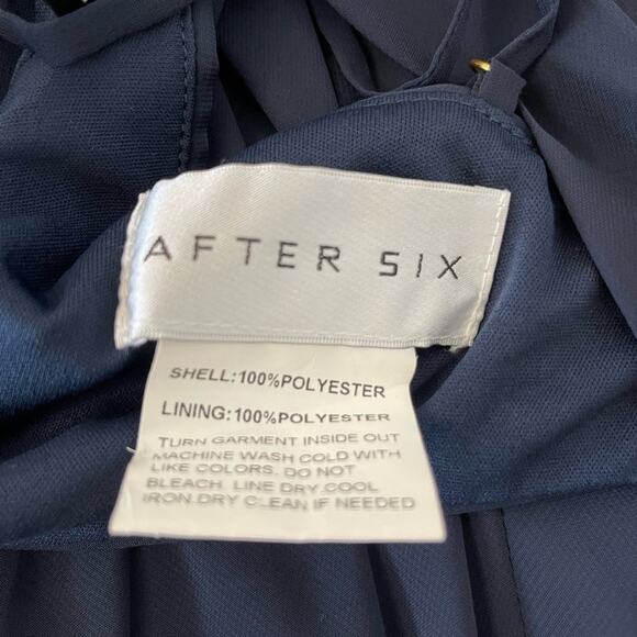 New GORGEOUS ~ After Six~ Tie-Back Cutout Maxi Dress sz 6 - Picture 5 of 6